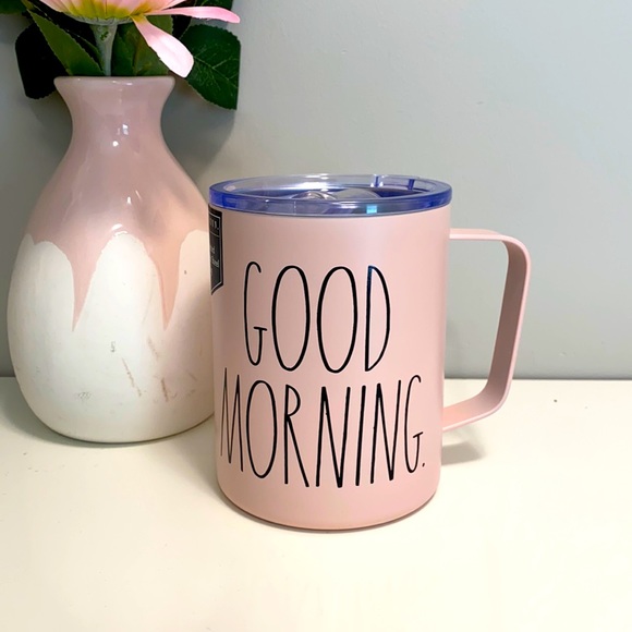 Rae Dunn Baby Pink Stainless Steel Mug - Picture 1 of 6